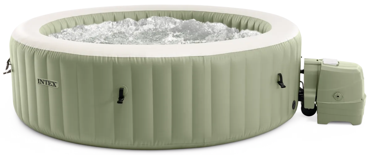 gh Dmuchane spa Intex Pure Spa Bubble Massage, oliwkowa ziele艅, 6 os贸b - Image 1