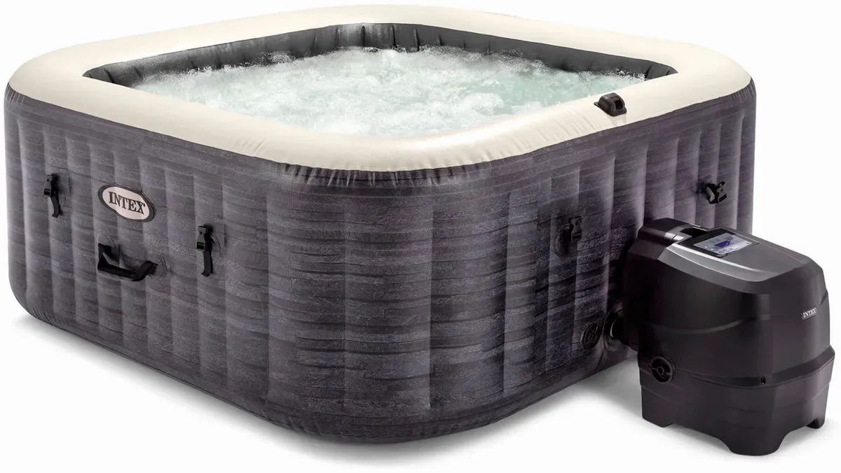 qw Dmuchane spa Intex Pure Spa Greystone Deluxe, 6 os贸b - Image 1